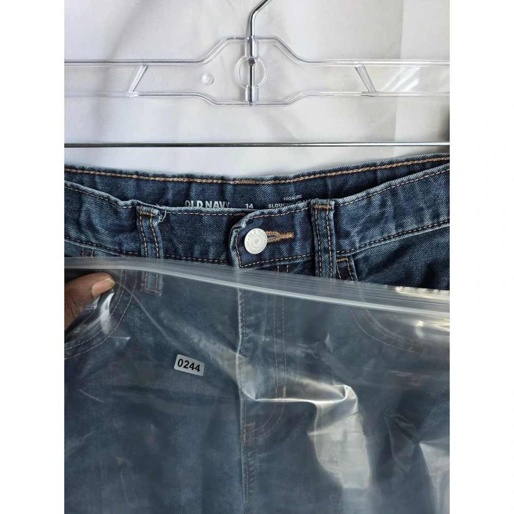 Old Navy Boys High Rise Slouchy Straight Built-In Tough Jeans